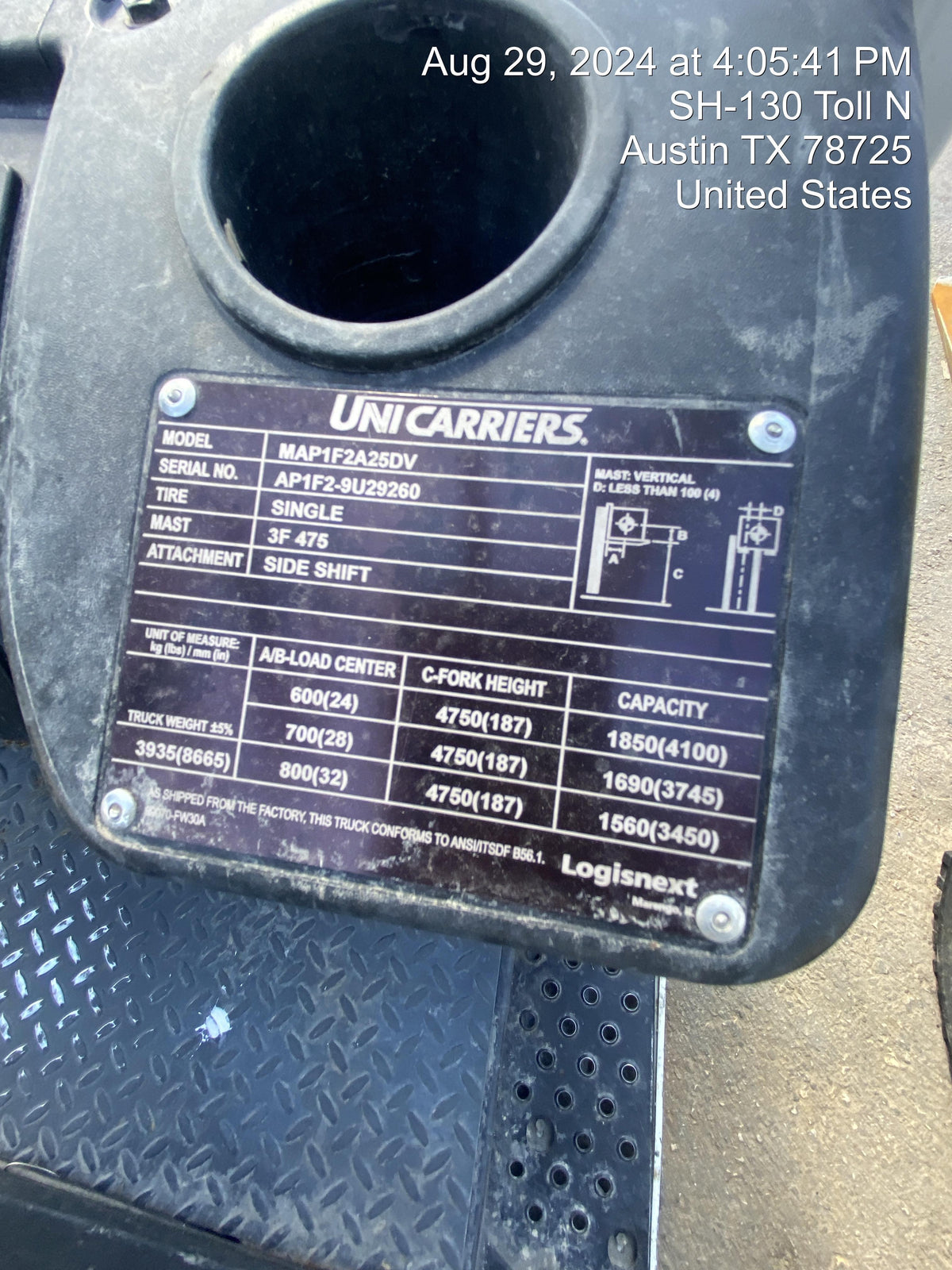 2023 UNICARRIER MAP1F2A25DV