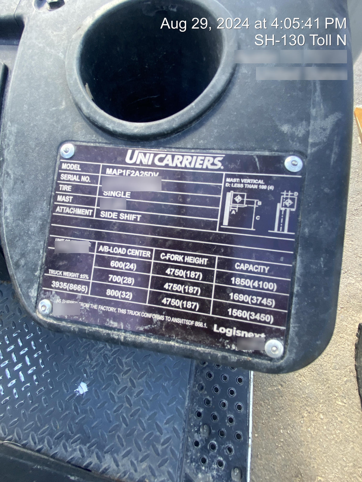 2023 UNICARRIER MAP1F2A25DV