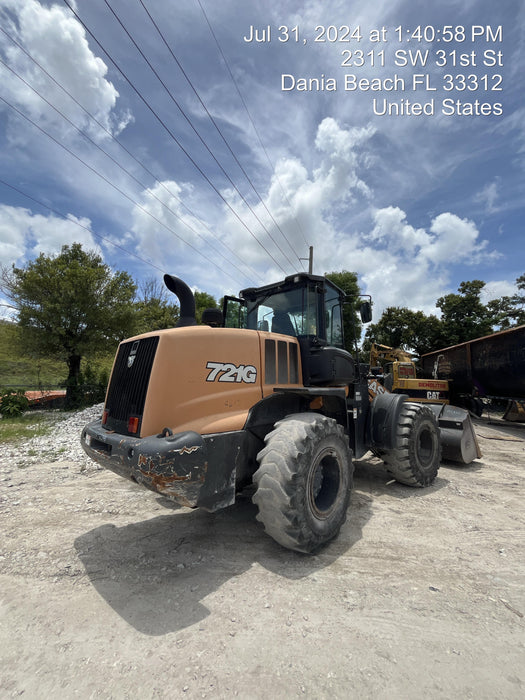 2018 Case 721G CLOSED CAB, 1 FUNCTION, JRB 416 STYLE HYD COUPLER