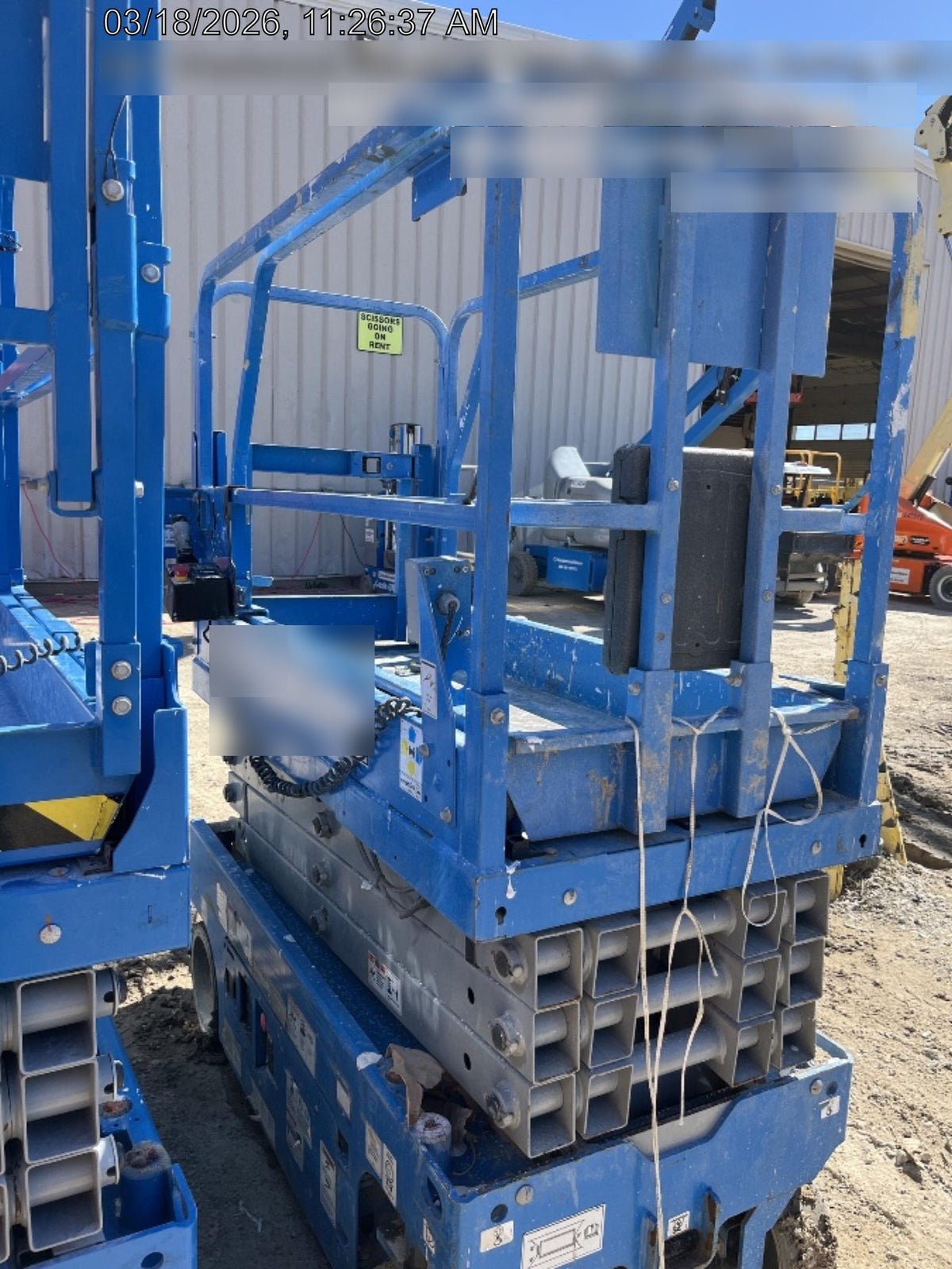 2020 Genie GS-1930 Solid Non Marking Tires, Beacon, Folding rails with half height swing gate