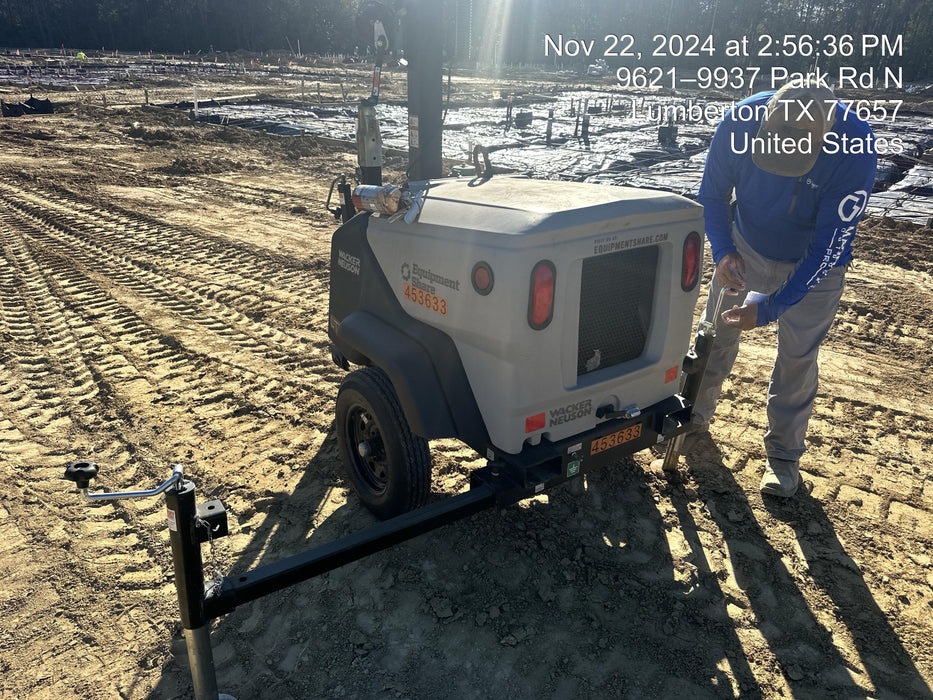 2024 Wacker Neuson LTT4 Diesel, Kohler KDW702, Deep Sea Controller, Auto Start, LED 320W, Bypass Outlet, T3
