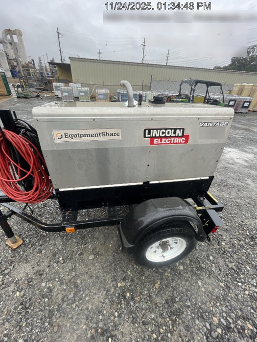 2018 Lincoln Electric Vantage 322 Lincoln Vantage 322 Welder Ready Pak 3 - Vantage 322, Trailer, Fender and light kit, Cable rack