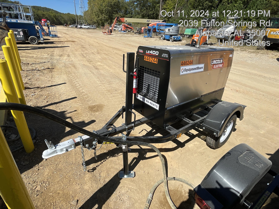 2024 Lincoln Electric LE400 Kubota V1505, Trlr, Cable Rack, Light Kit, ES Decals, T3