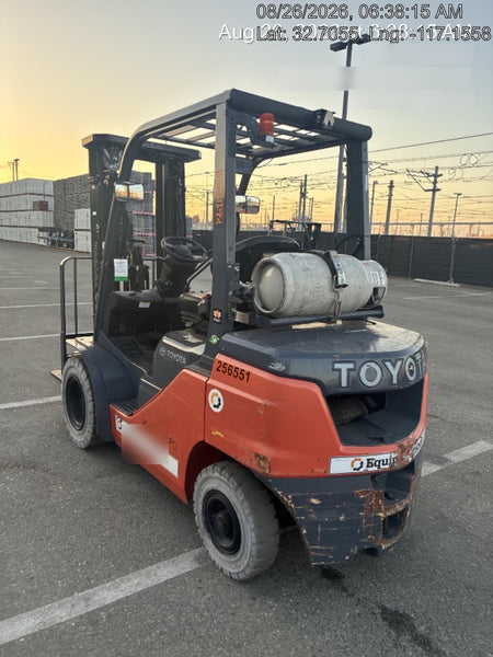 2022 TOYOTA 8FGU25 LP w/ Scale