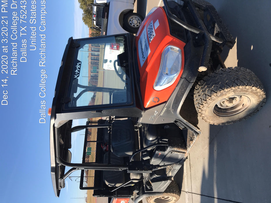2019 Kubota RTV-X1140W-H 4wd Utility Cart, 4 Seat, Diesel, LED Strobe, Windshield Tempered Glass, Plastic Canopy, Wire Harness Kit, Backup Alarm