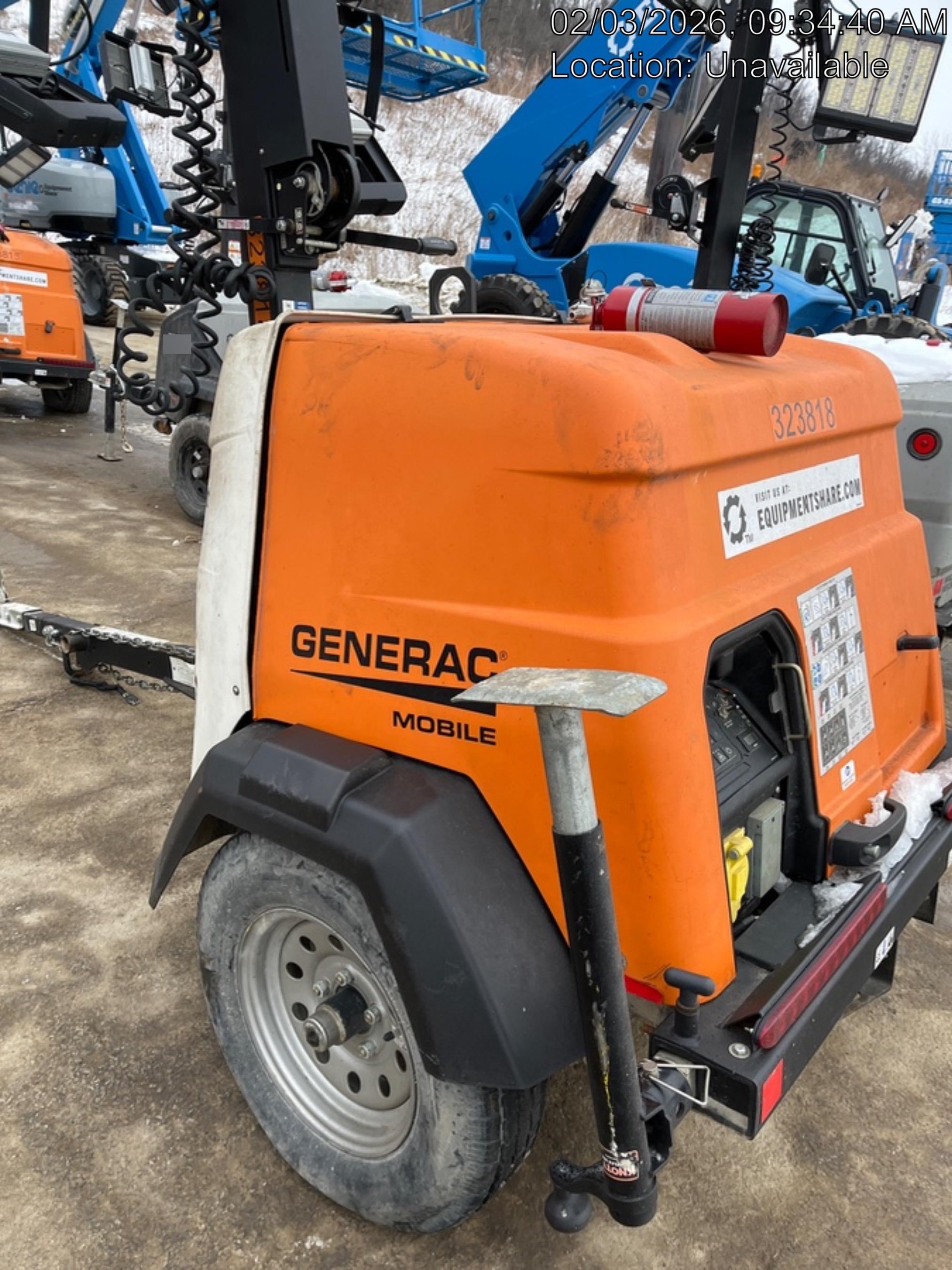 2023 Generac MLT2 Diesel, Flex Switch 120V Input, Powerzone Controller, (4) 320W LED Lights, 4kW Generator, 39.9 Gal Fuel Tank, 2" Ball, T3