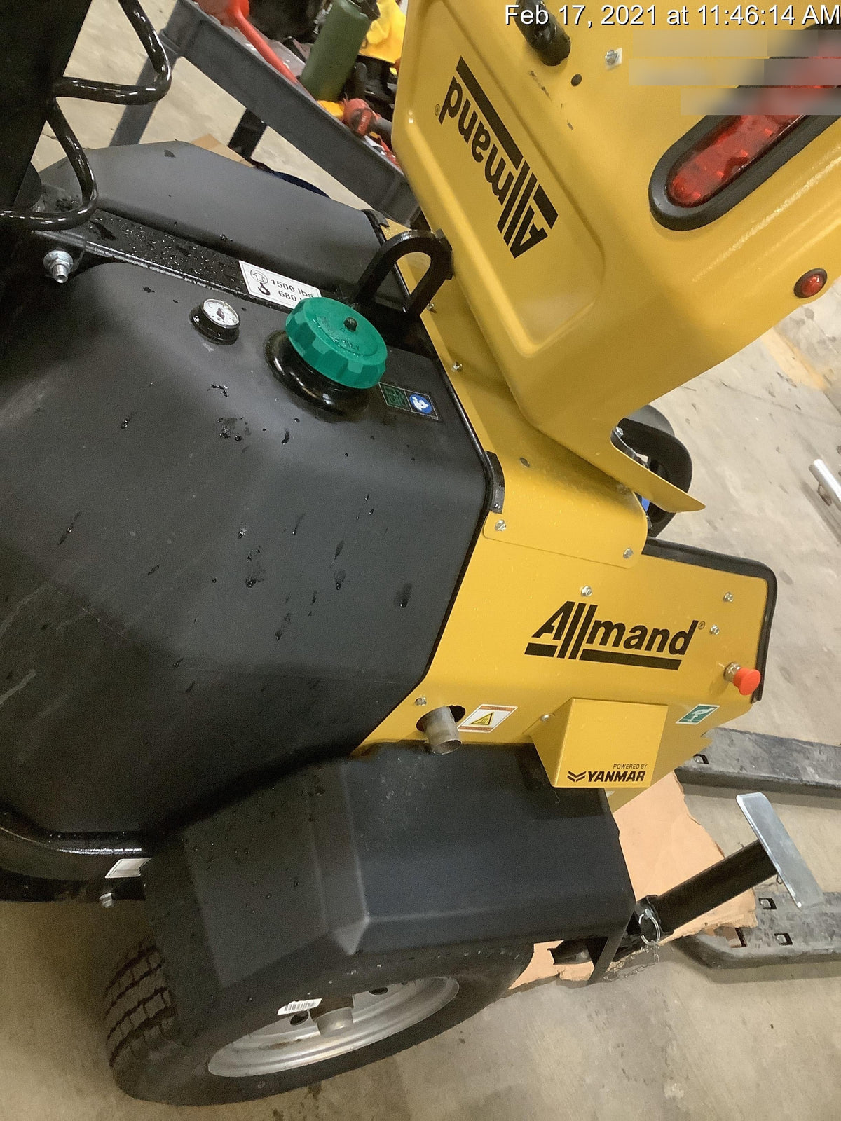 2021 Allmand NLV3GR (4) LED Light Fixture 350W, 23' Vertical Mast, 3kW Prime, Towable, Deep Sea L401, Leveling Jacks, Yanmar T4F 5.8hp