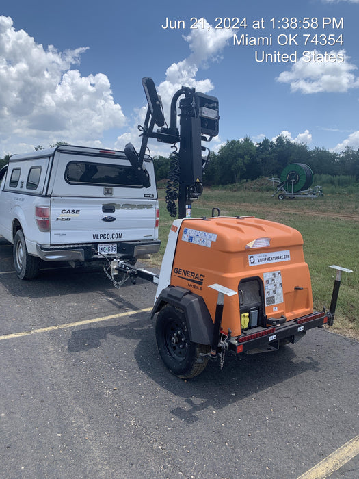 2023 Generac MLT2 Diesel, Flex Switch 120V Input, Powerzone Controller, (4) 320W LED Lights, 4kW Generator, 39.9 Gal Fuel Tank, 2" Ball, T3