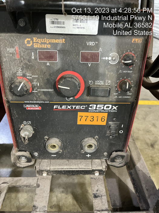 2020 LINCOLN ELECTRIC FLEXTEC 350X