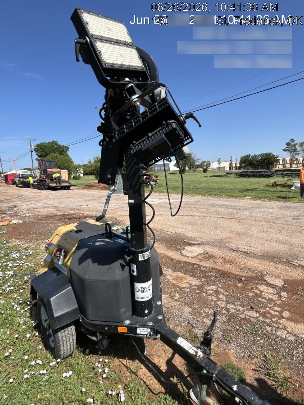 2021 Allmand NLV3GR (4) LED Light Fixture 350W, 23' Vertical Mast, 3kW Prime, Towable, Deep Sea L401, Leveling Jacks, Yanmar T4F 5.8hp
