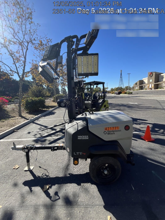 2024 Wacker Neuson LTT4 Diesel, Kohler KDW702, Deep Sea Controller, Auto Start, LED 320W, Bypass Outlet, T3