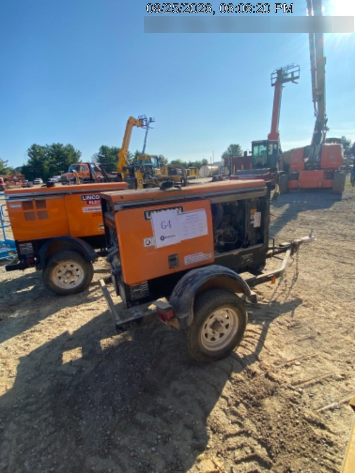 2021 Lincoln Electric Vantage 322 Vantage 322 Ready Pak 3 w/ Decals, ORANGE (includes trailer, cable rack, fender light kit) NO Telematics