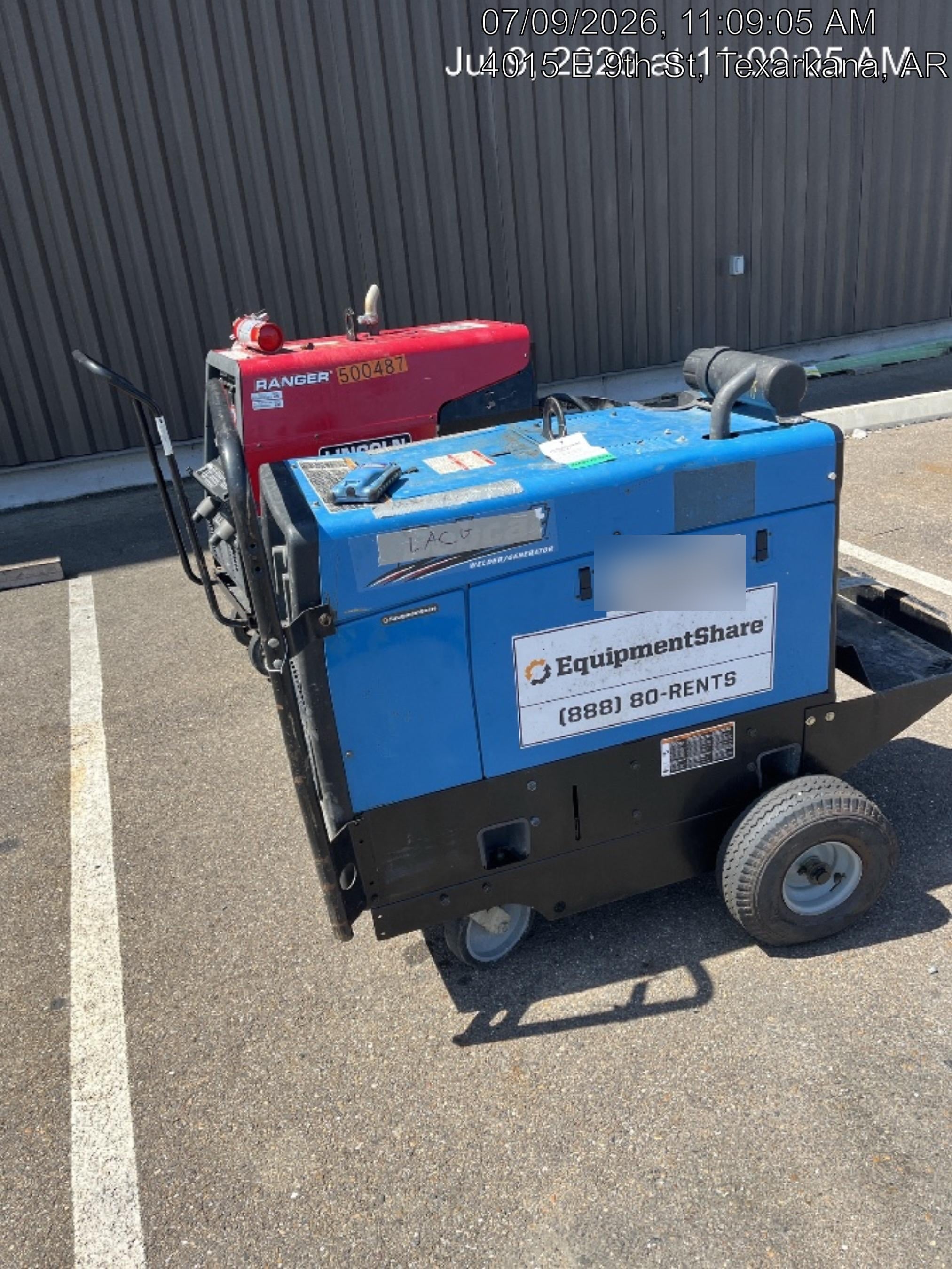 2019 Miller Electric BOBCAT 250 LP/Propane, Running Gear, Tank Bracket, Hose