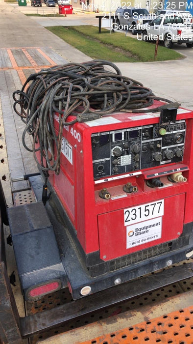 2022 Shindaiwa DGW400MDL Kubota D902 Engine, 23 HP, Dual Op Welder, Wire, Arc, Droop Stick, Tig, and CC Stick Functionality, Simulphase, 3 Phase and 1 Phase Gen Output, Single Axle NB Trlr, Slr Trckl Chrg 12V 12W, Fire Ext