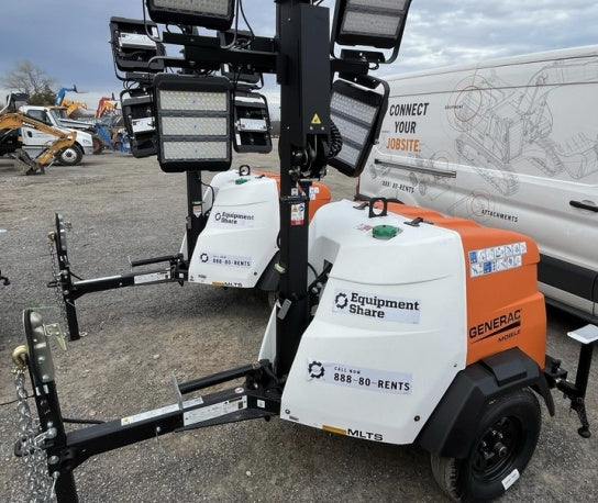 2024 Generac MLT2 Diesel, Flex Switch 120V Input, Powerzone Controller, 
(4) 320W LED Lights, 4kW Generator, 39.9 Gal Fuel Tank, 2" Ball, T3