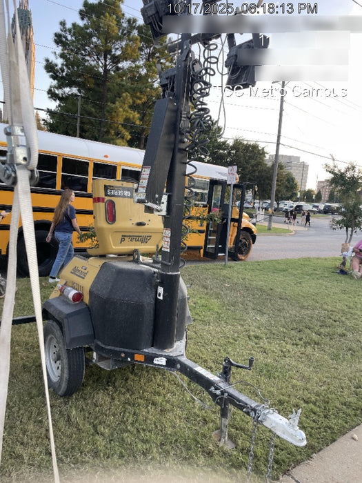 2022 Allmand NLV3GR (4) LED Light Fixture 350W, 23' Vertical Mast, 3kW Prime, Towable, Deep Sea L401, Leveling Jacks, Yanmar T4F 5.8hp