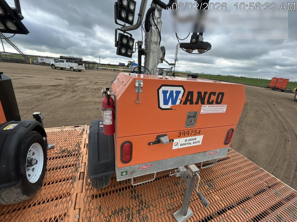 2024 Wanco WLTT-4MM4K Diesel, Deep Sea Controller, Shore Power Plug, Auto Start, (4) 350W LED Floodlights, 4kW Generator, 60 Gal Fuel Tank, 2" Ball, T3