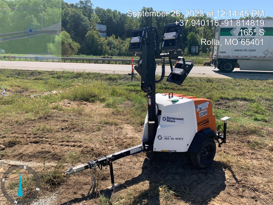 2023 Generac MLT2 Diesel, Flex Switch 120V Input, Powerzone Controller, (4) 320W LED Lights, 4kW Generator, 39.9 Gal Fuel Tank, 2" Ball, T3