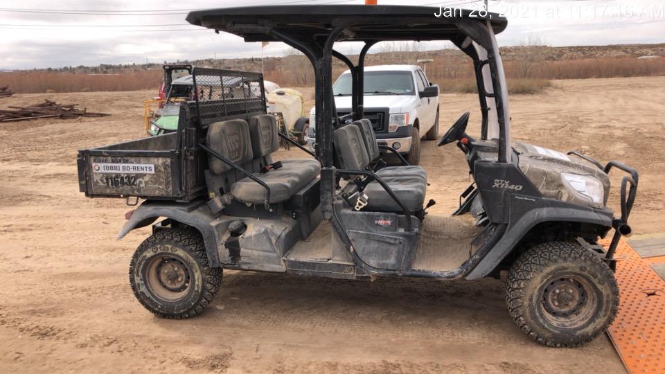 2020 Kubota RTV-X1140 CAMO, CANOPY, STROBE, BACK UP ALARM, WINDSHIELD, FIRE EXT
