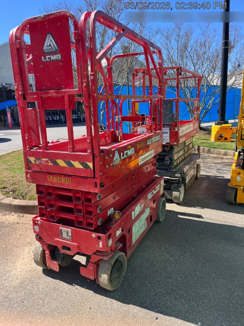 2021 Lgmg AS1932E Electric Drive, Solid Non Marking Tires, Dual Beacons