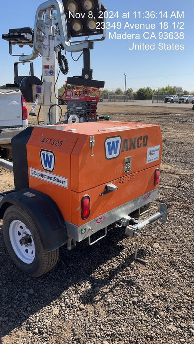 2024 Wanco WLTT-4MM4K Diesel, Deep Sea Controller, Shore Power Plug, Auto Start, (4) 350W LED Floodlights, 4kW Generator, 60 Gal Fuel Tank, 2" Ball, T3