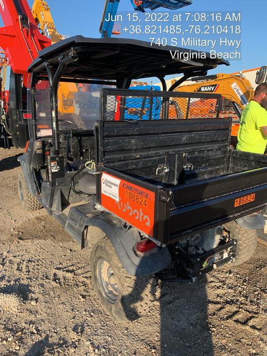 2020 Kubota RTV-X1140W-H Canopy, 4-Seater, Diesel, Windshield Acrylic Clear, Strobe Light, Backup Alarm
