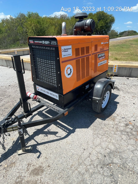 2022 Lincoln Electric Vantage 549X Crosslink Technology, Trailer Mounted, ES Decals, T3