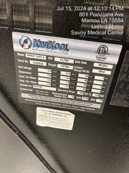 2023 KWIKOOL KPAC1411-2