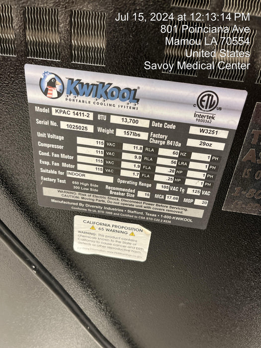 2023 KWIKOOL KPAC1411-2