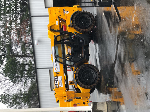 2020 JCB 510-56 Canopy, 74 HP, Solid Tires, STD Worklight, Beacon, Aux Hydraulics, Lifting Eye, Back up Alarm w/66" Carriage/60" Forks