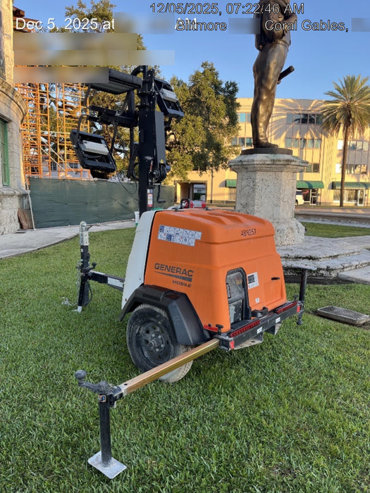2025 Generac MLTS-4 Diesel, Mitsubishi L2E, 7.1 hp @1800 rpm, Flex Switch 120V Input, Powerzone Controller, (4) 320W LED Lights, 4kW Generator, 39.9 Gal Fuel Tank, 2" Ball, T3, ES Decals