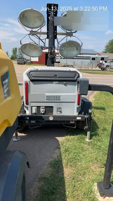 2019 Wacker Neuson LTV6L-MH Mobile Light Tower w/Fuel Level Sensor Installed