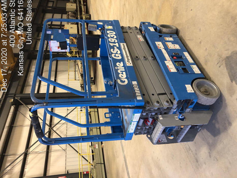2018 Genie GS-1930 Genie GS-1930 w/Fixed Rail, Chain Entry