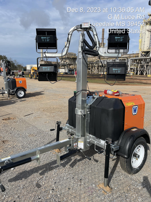 2023 Wanco WLTT-4MM4K Diesel, Deep Sea Controller, Shore Power Plug, Auto Start, (4) 350W LED Floodlights, 4kW Generator, 60 Gal Fuel Tank, 2" Ball, T3