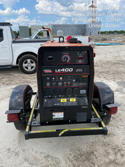 2023 Shindaiwa DGW400MDL Kubota D902 Engine, 23 HP, Dual Op Welder, Wire, Arc, Droop Stick, Tig, and CC Stick Functionality, Simulphase, 3 Phase and 1 Phase Gen Output, Single Axle NB Trlr, Slr Trckl Chrg 12V 12W, Fire Ext