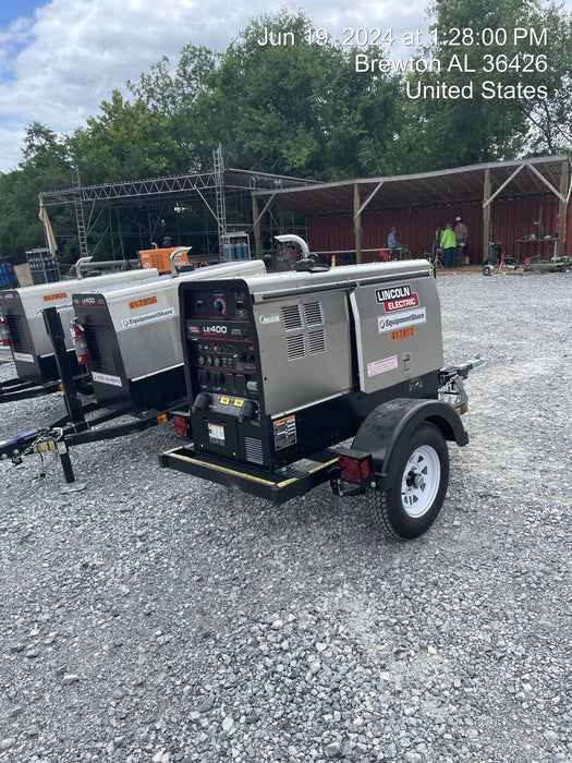 2024 Lincoln Electric LE400 Kubota V1505, Trlr, Cable Rack, Light Kit, ES Decals, T3