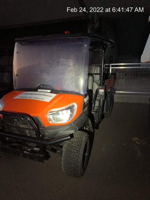 2021 Kubota RTV-X1140W-H Plastic Canopy, Windshield Acrylic Clear, LED Strobe Light, Wire Harness Kit, Back up Alarm