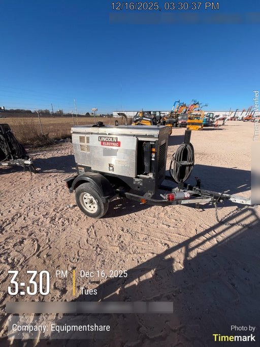 2019 Lincoln Electric Vantage 322 Ready-Pak 3, Two Wheel Trailer, Fender and Light Kit, Cable Rack