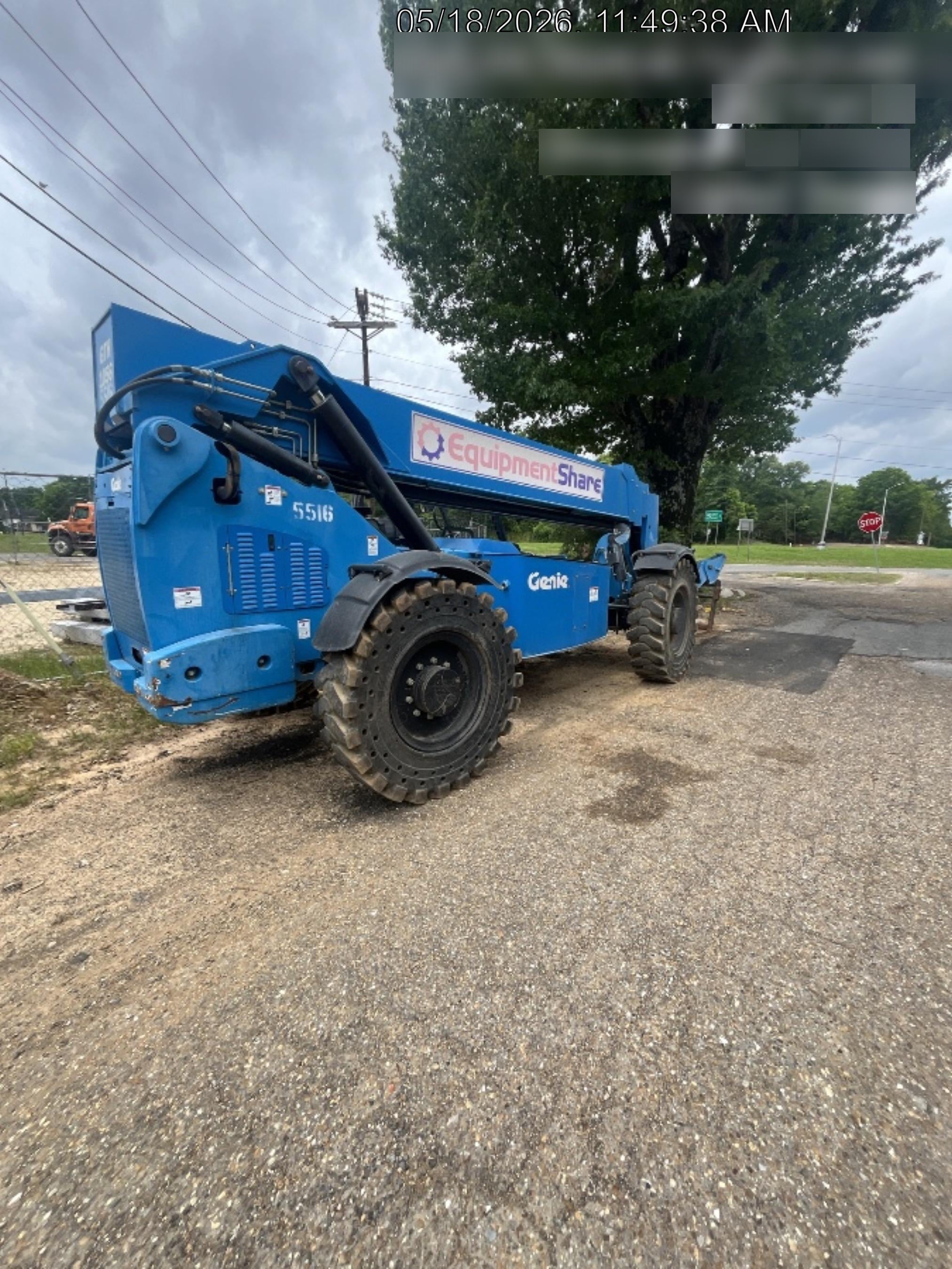 2017 Genie GTH-1056 Genie GTH1056, Solid Tires, 60" carriage, Open ROPS