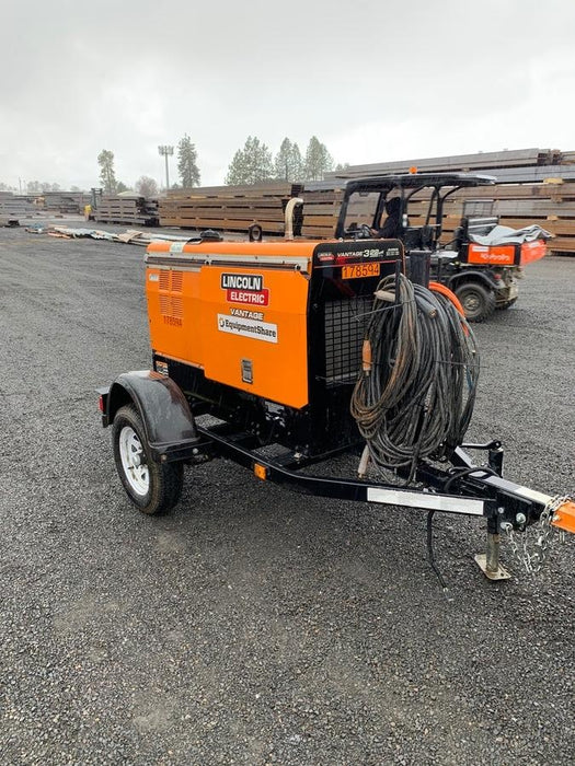 2021 Lincoln Electric Vantage 322 Vantage 322 Ready Pak 3 w/ Decals, ORANGE (includes trailer, cable rack, fender light kit) NO Telematics