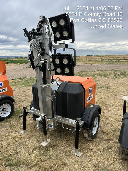 2024 Wanco WLTT-4MM4K Diesel, Deep Sea Controller, Shore Power Plug, Auto Start, (4) 350W LED Floodlights, 4kW Generator, 60 Gal Fuel Tank, 2" Ball, T3