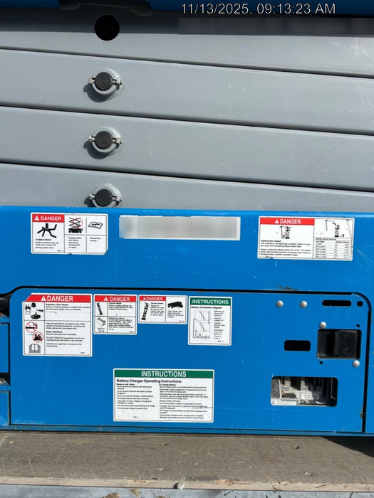 2020 Genie GS-2632 Solid NM Tires, Folding Rails with Half-Height Swing Gate, Beacon, 800W Invertor