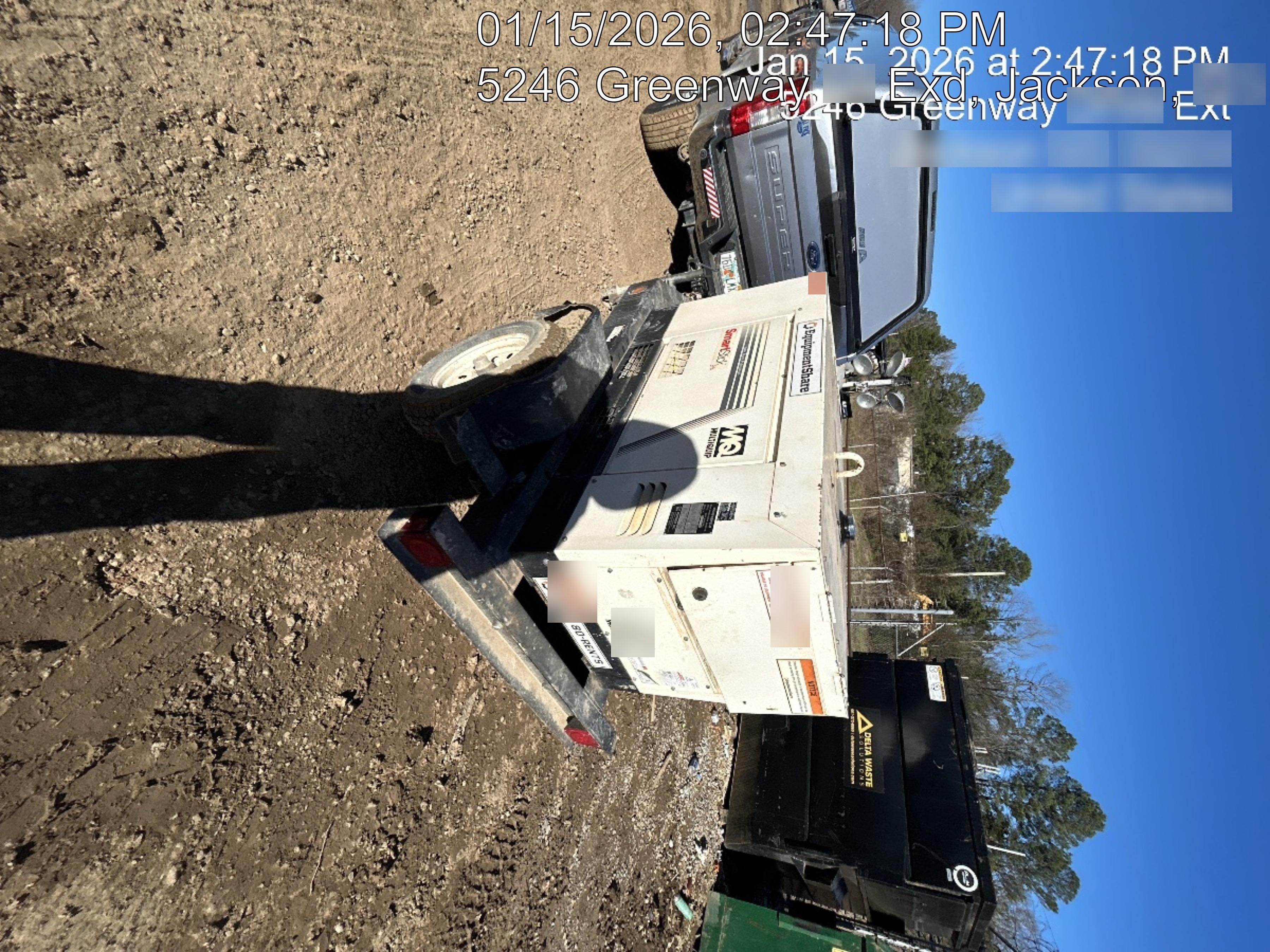 2019 Multiquip DLW400ESA4 Dual Pack, Trailer Mounted
