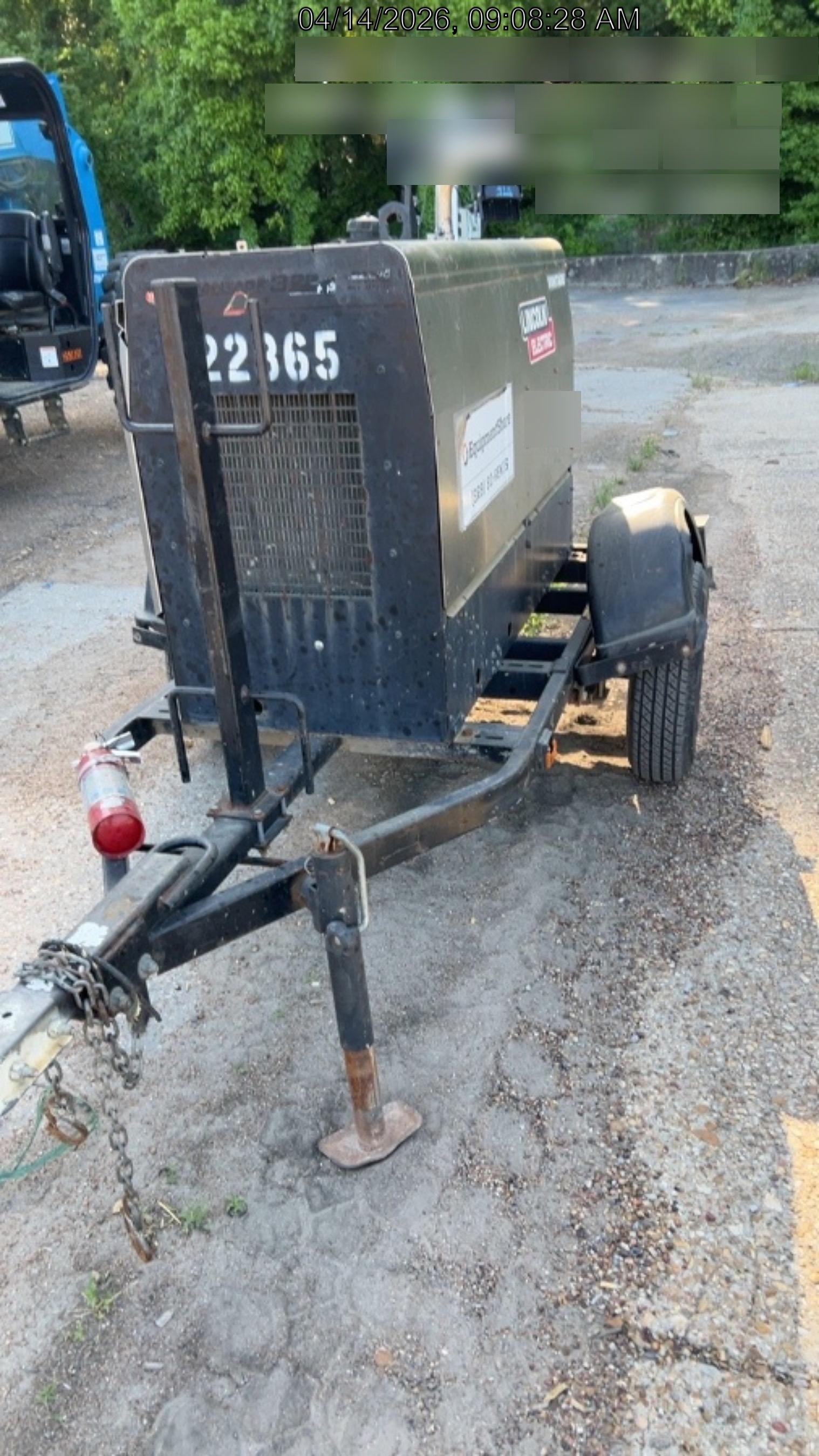 2019 Lincoln Electric Vantage 322 Lincoln Vantage 322 Welder w/Trailer, Light Kit, Cable Rack