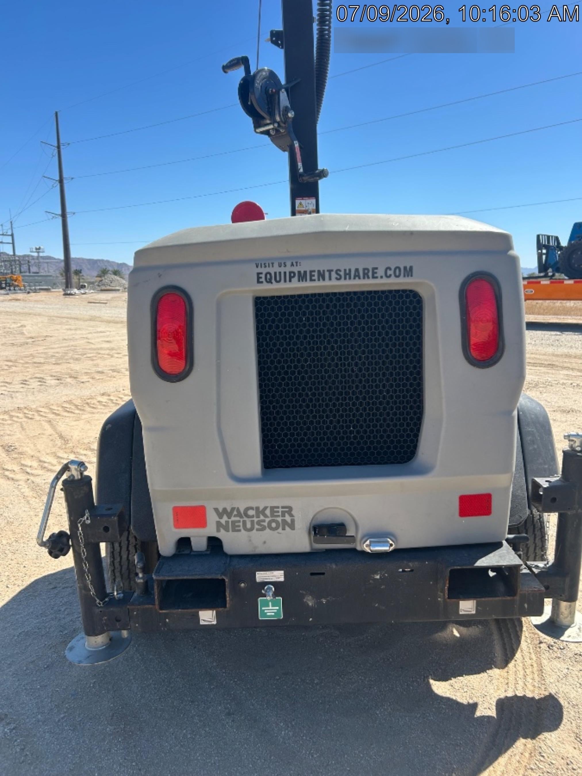 2024 Wacker Neuson LTT4 Diesel, Kohler KDW702, Deep Sea Controller, Auto Start, LED 320W, Bypass Outlet, T3