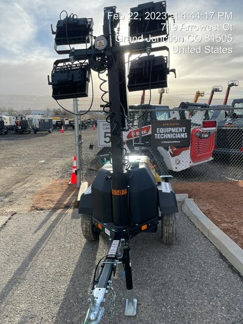 2022 Allmand NLV3GR (4) LED Light Fixture 350W, 23' Vertical Mast, 3kW Prime, Towable, ES Decals, T3