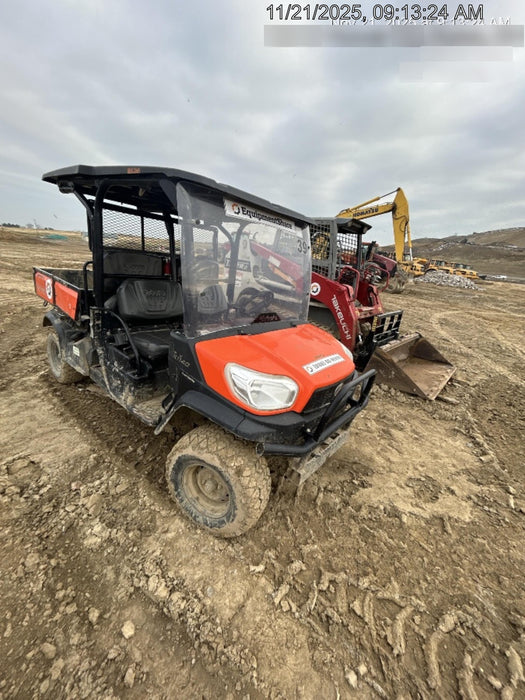 2021 Kubota RTV-X1140W-H Plastic Canopy, Windshield Acrylic Clear, LED Strobe Light, Wire Harness Kit, Back up Alarm