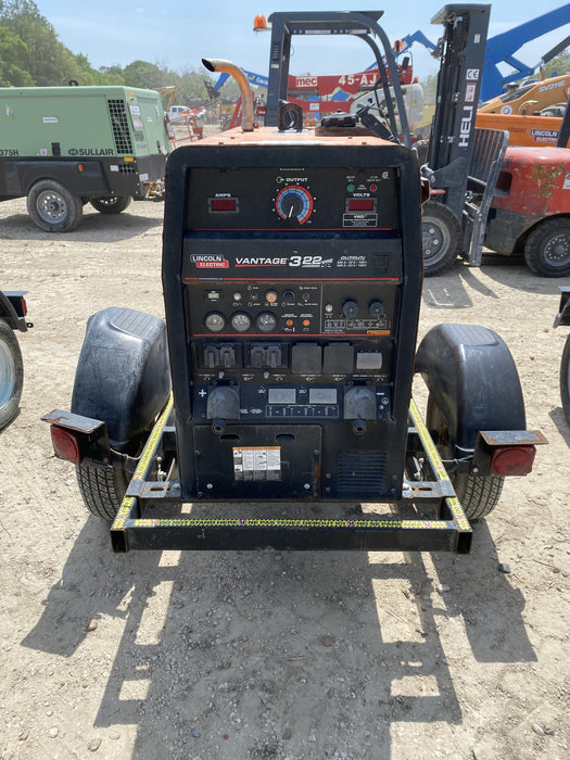 2021 Lincoln Electric Vantage 322 Vantage 322 Ready Pak 3 w/ Decals, ORANGE (includes trailer, cable rack, fender light kit) NO Telematics