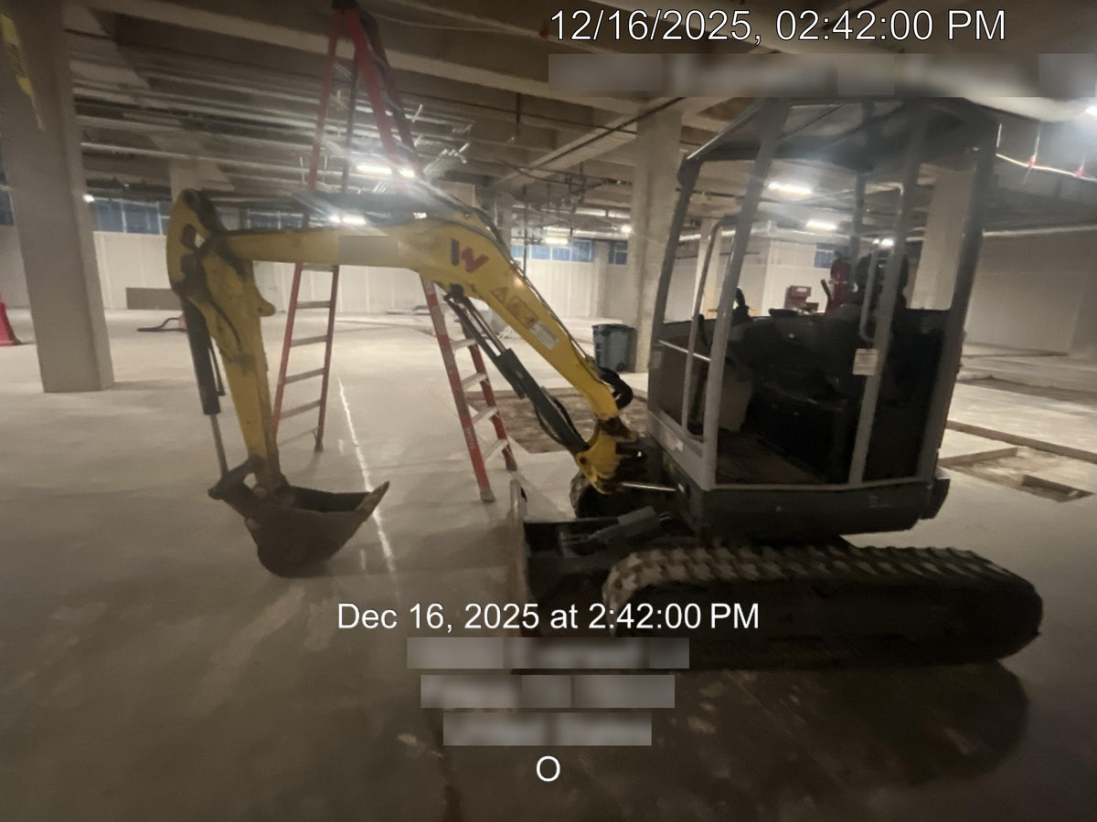 2019 Wacker Neuson EZ26 MX, Trk, Long, Canopy w/Manual Coupler, 3-40mm Pin Kits, 12"/18"/24" Pin on Buckets