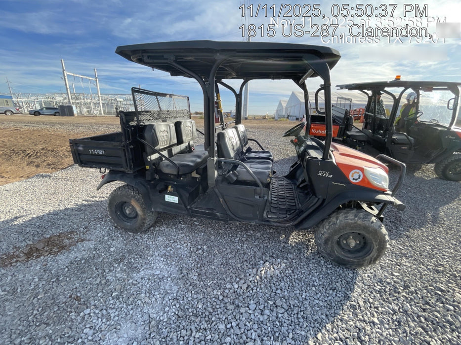 2020 Kubota RTV-X1140 CANOPY,STROBE,BACK UP ALARM,WINDSHIELD, FIRE EXT